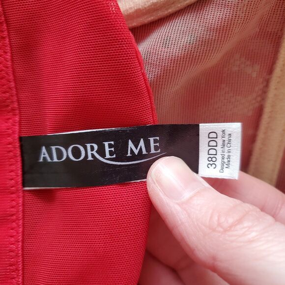 Adore Me Red Corset Bra - Picture 7 of 8